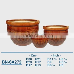 Vietnamese Ceramic Glazed Indoor Pot/ Indoor Planter BN-SA272 thumbnail-1