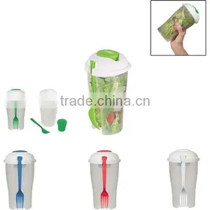 BPA Free Salad Box, Plastic Salad Bottle thumbnail-1
