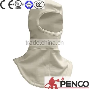 Fire Hood Nomex Woven Fabric Mata-aramid Head Protection White CE EN3911 Eye Protection thumbnail-2