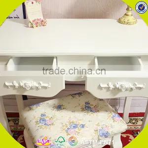 2017 New Design Wooden Table and Chair Set Solid Wooden Table and Chairs Bedroom Furniture Wooden Table and Chair Set W08G191 thumbnail-2