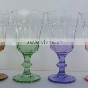GH262 Glass Drinking Cup With Colorful Spray thumbnail-1