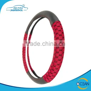 Colorful Polyester Car Customized Steering Wheel Cover thumbnail-4
