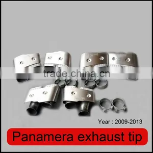Auto Tuning Stainless Exhaust Tips in Exhaust System for Panamera thumbnail-1