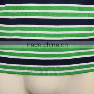 Wholesale Mens Flat Knit Striped Brand Cotton t Shirt thumbnail-6