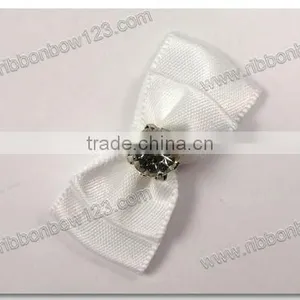 Fabric Flower Trim With Rhinestones thumbnail-1