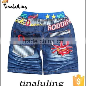 Children's Summer Short Denim Jeans Boys Fashion Pants thumbnail-2