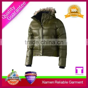High Quality Women Down Coat With Fur Collar thumbnail-2