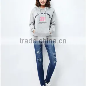 Female Money Hemp Grey Sets Basic Hooded Fleece thumbnail-1