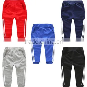 High Quality 100% Cotton School Children Age 4-14Years Kids Jogging Pants/cheap Custom Design Kids Sports Track Pants thumbnail-1