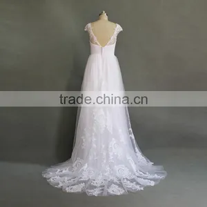 Customized New Design Backless Sexy Wedding Dress thumbnail-5