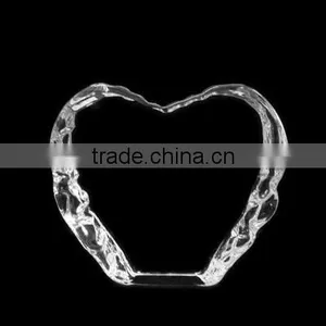 Optic Crystal Glass Blank Heart Iceberg For Souvenirs Office Decoration JKC-0095 thumbnail-2