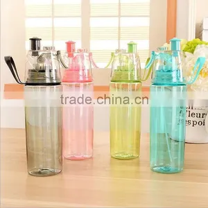 OEM New Hight Quality Plastic Sports Drinking Mist Spray Water Bottle Promotional Gifts thumbnail-3