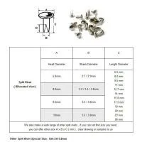 Rapid Rivet, Chicago Screw, Tubular Rivet, Snap Rivet, Crocs Rivet, Rivet Fastener, Split Rivet, Semi Tubular Rivet, Bifurcated Rivet, Rivet Manufacturer, Book Screw thumbnail-3