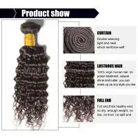 6A Unprocessed Virgin Brazilian Hair Bundles Afro Kinky Curly Virgin Hair Wave 3pcs Human Hair Extensions Brazilian Virgin Hair thumbnail-2