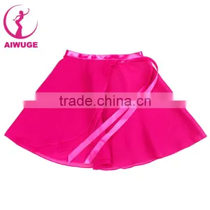 8 Colors Chiffon Pettiskirt Girls Transparent Chiffon Ballet Skirt Lyrical Ballet Skirts thumbnail-3