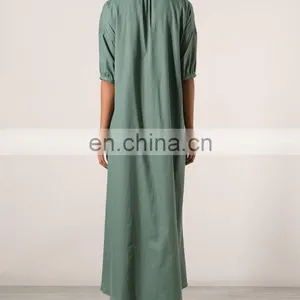 CHEFON Shirt Maxi Dress With Sleeves thumbnail-3