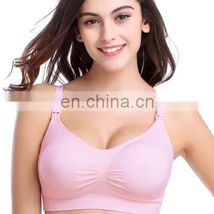 Pregnant Maternity Nursing Bra Seamless Wire Free Nursing Bra Underwear thumbnail-4