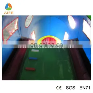 Fun PVC Material Inflatable Train Obstacle Castle for Kids thumbnail-5