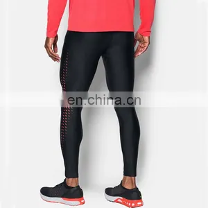 Workout Nylon Black Elastic Fitness Winter Sublimated Cycling Sport Gym Running Compression Tights Men thumbnail-2