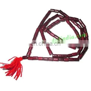 Natural Wooden Beads String (mala), Size: 5x7mm thumbnail-1