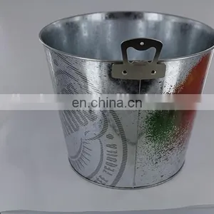 Wholesale Cheap Large Metal Ice Bucket With Bottle Opener thumbnail-5