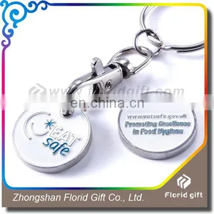 Hot Sale Shopping Cart Trolley Token Coin Holder Keychain thumbnail-6
