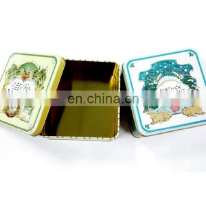 Eco-friendly Cheap Price Small Size Biscuit Metal Tin Box thumbnail-3