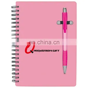 Pen Buddy Spiral 70sheet Lined Notebook Set With Ball Pen and Translucent Color Cover thumbnail-4