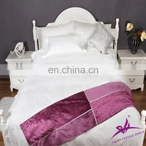 White Hotel Jacqaurd/check/sateen/plain Flat Sheet for 5 Star Hotel thumbnail-1