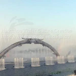Fountain Show Musioc Dancing Fountian LED Show Fire Show in the River or Lake thumbnail-3