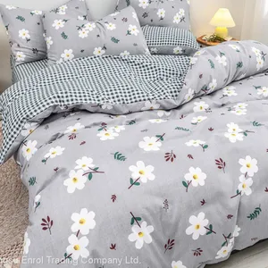 Autumn and Winter Thickened Cotton Sanded 4pcs Bedding Set thumbnail-3