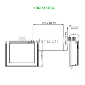 HMI Delta New and Original DOP-107EG 7 Inch Human Machine Interface Replace DOP-B05S111/B07E515/B07S515/B07PS515 thumbnail-3
