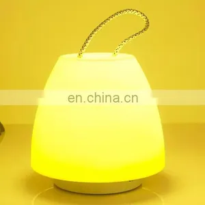 High Quality Lanyard Lantern Hand Lamp Mini Table Lamp Yellow Children Sleeping Modern Led Table Lamp for Camp thumbnail-2