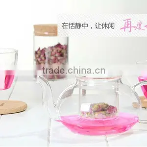 Glass Teapot 800ML Double-walled,High Temperature Resistant thumbnail-2