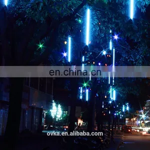 LED Meteor Shower Rain Lights Waterproof Led Meteor Shower Light for Christmas Tree or Home Decoration thumbnail-2