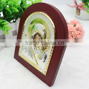 Virgin Mary Kazan Silver Icon thumbnail-2