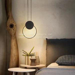 Novelty Nordic Led Pendant Lights For Living Room Bedroom Bedside Bar Wall Decor Lighting Geometry Hanging Lamps Kitchen Fixture thumbnail-4