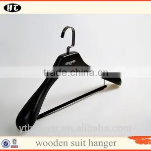Black High-end Garment Wooden Hanger thumbnail-4