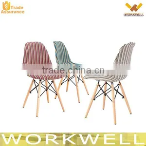 WorkWell Modern Colorful Plastic Wood Furniture Dining Chair Kw-P35 Quality Choice thumbnail-1