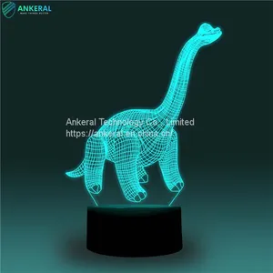 Factory Best Sellers Dinosaur 3D Night Light APP Control for Boys thumbnail-2