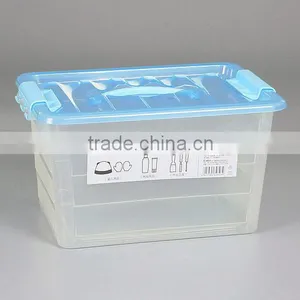 Large Thick Transparent Plastic Storage Box With Handle thumbnail-4