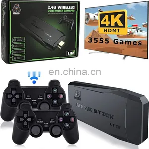 Wholesale M8 4K HD TV Game Stick Built in 3500/10000 Games Video 3D Game Console With 2.4G Wireless Gamepad Controller For Ps1 thumbnail-4