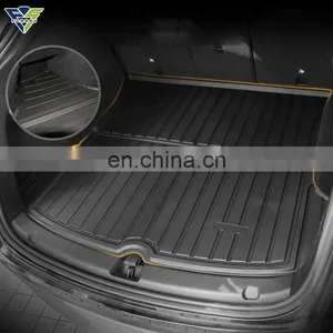 Anti-Scratch Carpet Set TPE Trunk Mats Waterproof Car Mats For Tesla Model Y Tesla Interior Modification Accessories thumbnail-3