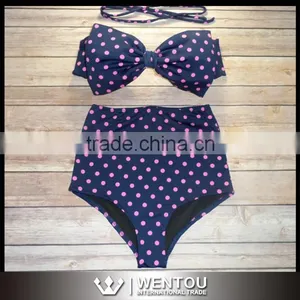 Wholesale Bow Bandeau Bikini thumbnail-1