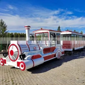40 People Tour Electric Trackless Tourist Sightseeing Road Train For Sale thumbnail-5