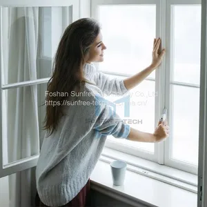 SUNFREE Double Glazed Window Hurricane Impact Open Out Aluminum Windows Casement Aluminum Windows thumbnail-4