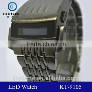 Machine Cat Head Stainless Steel Back Iron Samurai Watch Led or Lcd Watch Sport thumbnail-1