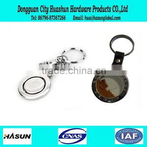 Glass Keychain With Brown Glass Sand thumbnail-1