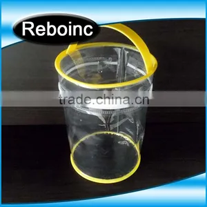 Piping Pvc Round Bag Customized Round PVC Packing Bag,coin Purse With Nice Priniting thumbnail-2