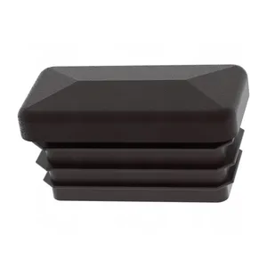 50mm 25mm Rectangular Hole Plug Pyramid Black Railing Stainless Rectangular Steel Cap thumbnail-1